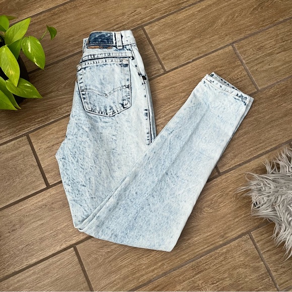 Levi’s Vintage 80s Brown Tab Acid Wash Mom Jeans Size 5 - Picture 7 of 7